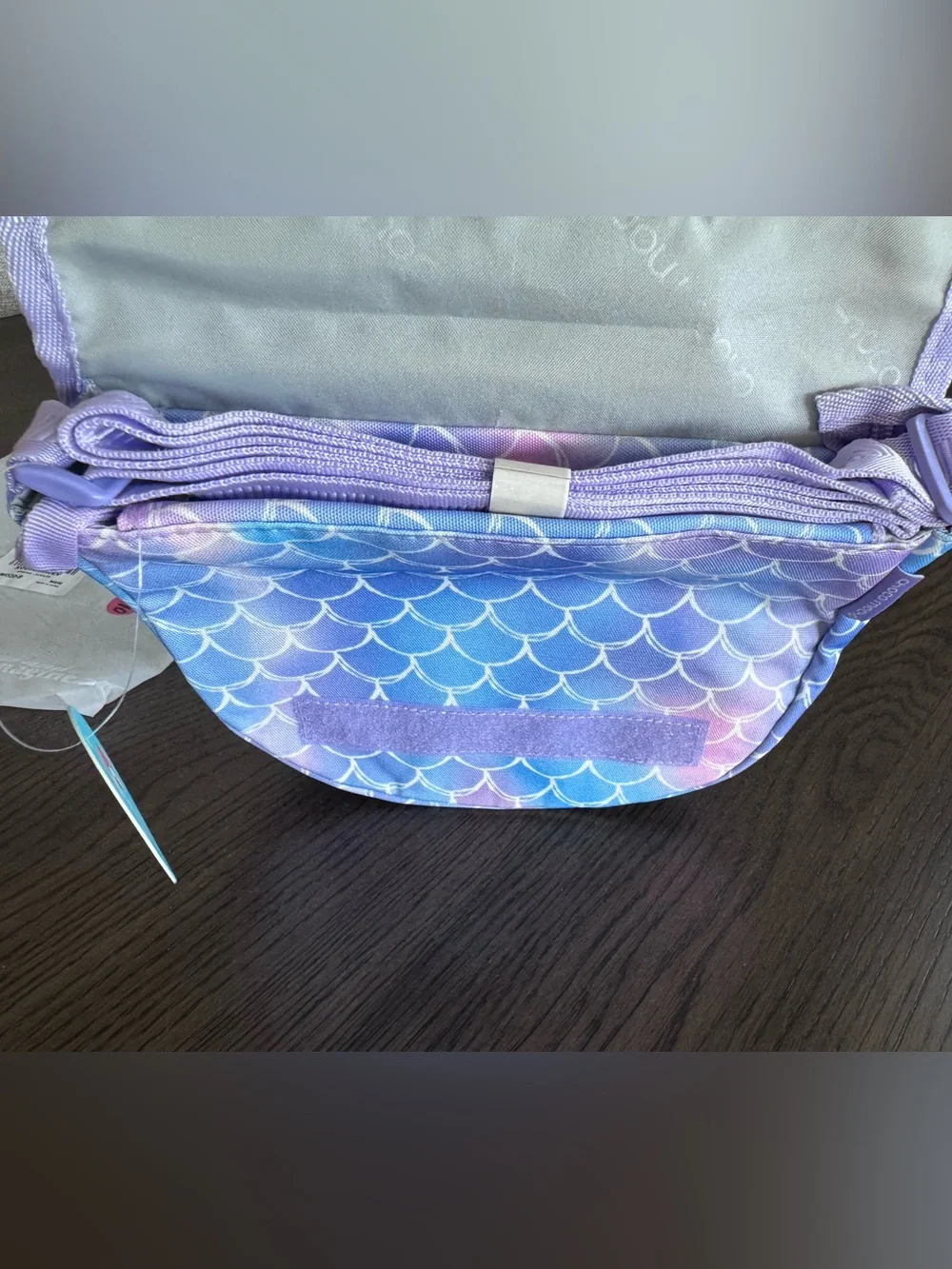 NWT Pastel Mermaid Scale Crossbody Bag - Lavender Blue Pink